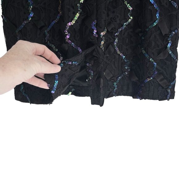 Rampage 90s Sequin Lace Mini Dress • Y2K Party‎ - Picture 5 of 9
